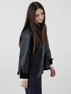 Wrist color faux leather shirt outerwear black 011 - VOYONN - BALAAN 8