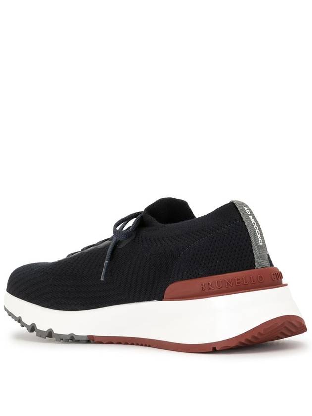 Knit Running Sneakers Navy - BRUNELLO CUCINELLI - BALAAN 3