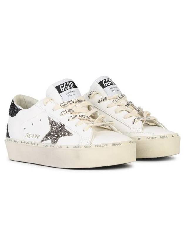 Hi Star Glitter Tab Low Top Sneakers White - GOLDEN GOOSE - BALAAN 3