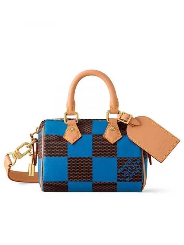 Speedy 18 Bandouliere Damier Pop Tote Bag Blue - LOUIS VUITTON - BALAAN 2