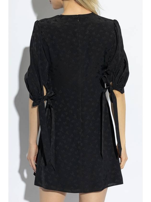 Chloé Dress With Floral Pattern, Women's, Black - CHLOE - BALAAN 4