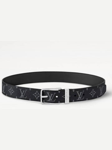 Pont Neuf 35mm Leather Belt Black - LOUIS VUITTON - BALAAN 1