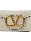 Gold Logo Micro Shoulder Bag Ivory - VALENTINO - BALAAN 7