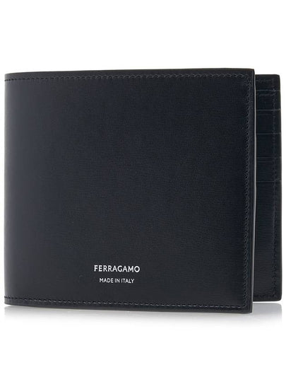 Logo Detail Classic Half Wallet Black - SALVATORE FERRAGAMO - BALAAN 2