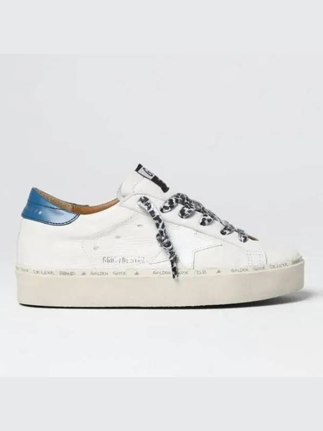 Women's Hi Star Blue Tab Nappa Leather Low Top Sneakers White - GOLDEN GOOSE - BALAAN 2