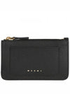 Saffiano Zipper Card Wallet Black - MARNI - BALAAN 2