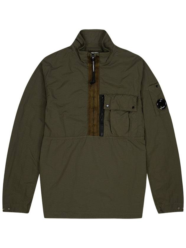 Men's Flat Nylon Lens Over Anorak Khaki - CP COMPANY - BALAAN 2