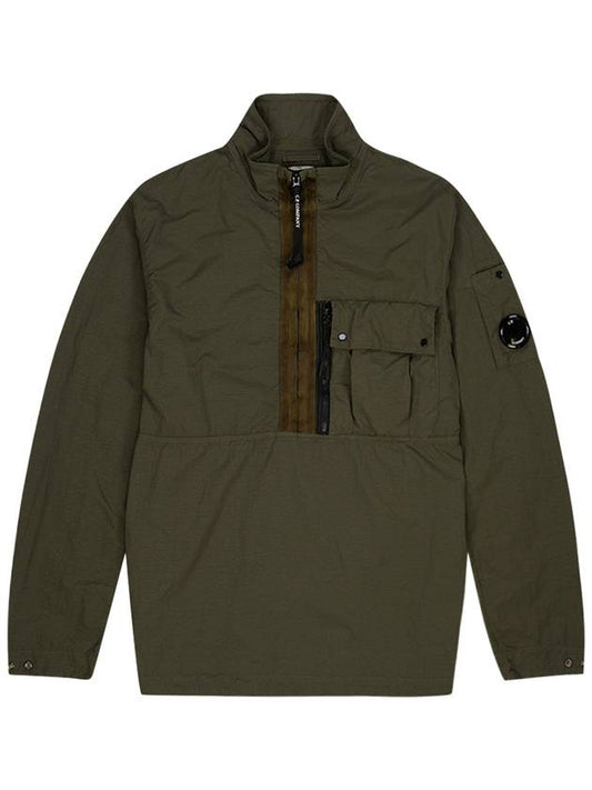 Men's Flat Nylon Lens Over Anorak Khaki - CP COMPANY - BALAAN 2