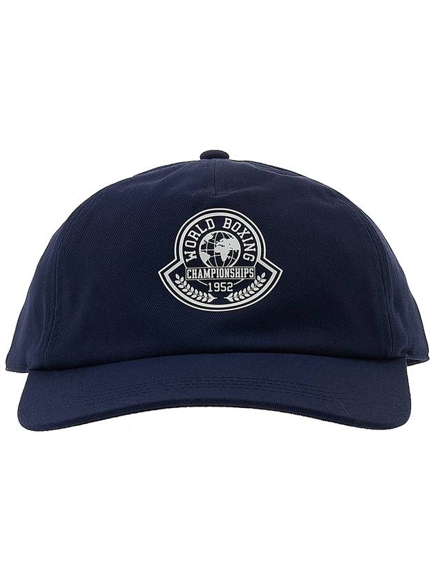 Logo Print Base Ball Cap Navy - MONCLER - BALAAN 3