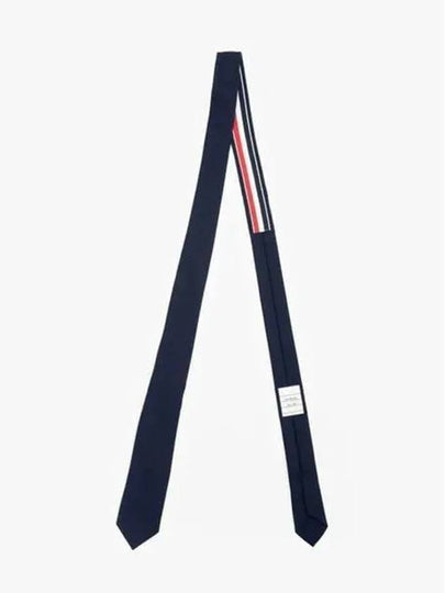 Super 120S Twill Tie Navy - THOM BROWNE - BALAAN 2