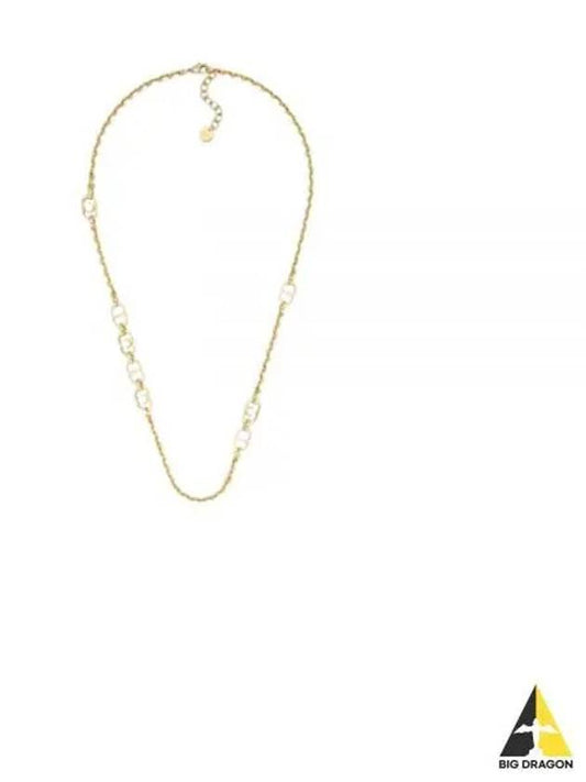 30 Montaigne Jolie Logo Necklace Gold - DIOR - BALAAN 2