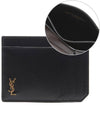 Monogram Card Wallet Black - SAINT LAURENT - BALAAN 2