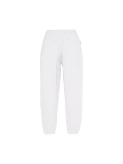 Solo Swoosh Fleece Track Pants White - NIKE - BALAAN 2