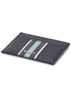 bar Leather Business Card Holder Midnight Blue Light Blue - BALLY - BALAAN 4