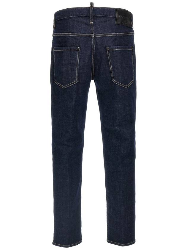 Dark Rinse Wash Skater Denim Jeans Blue - DSQUARED2 - BALAAN 3