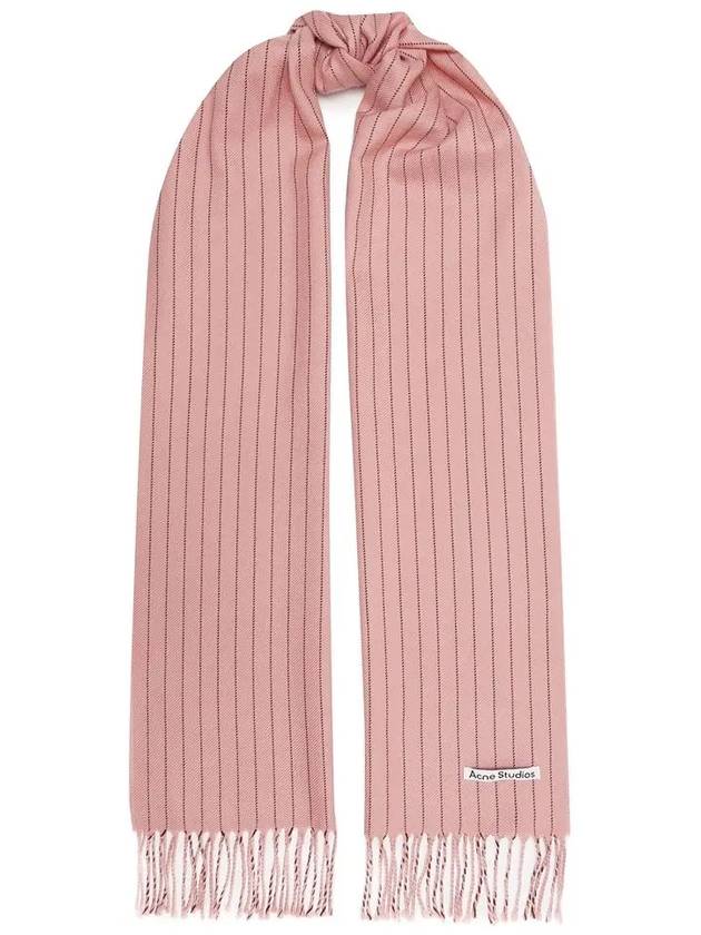 New Wool Stitch Muffler Pink - ACNE STUDIOS - BALAAN 3