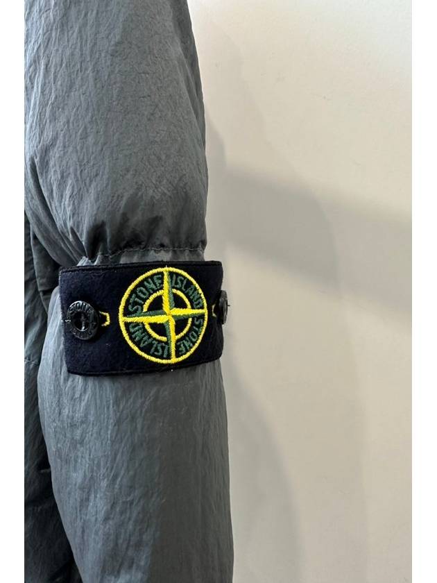 Kids Wappen Patch Down Hooded Padding Grey - STONE ISLAND - BALAAN 5