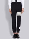 4 Bar Stripe Plain Weave Track Pants Navy - THOM BROWNE - BALAAN 4