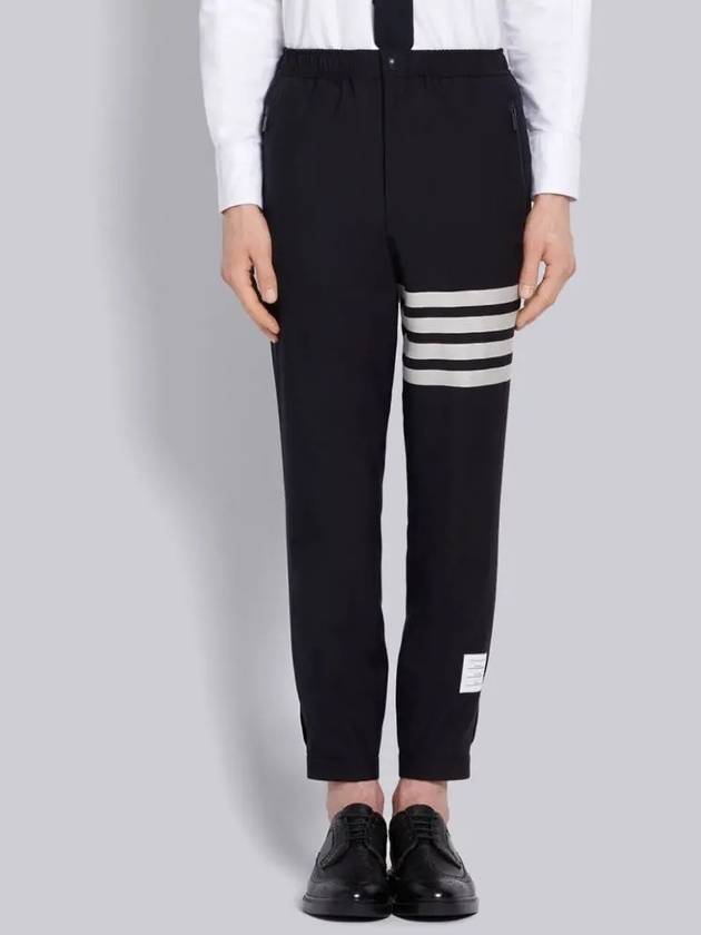 4 Bar Stripe Plain Weave Track Pants Navy - THOM BROWNE - BALAAN 2