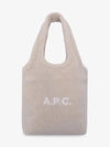 Ninon Shearling Vertical Tote Bag Beige - A.P.C. - BALAAN 2