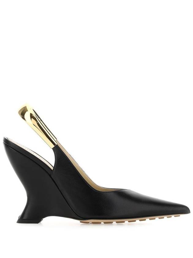 Punta Lambskin Slingback Heel Black - BOTTEGA VENETA - BALAAN 2