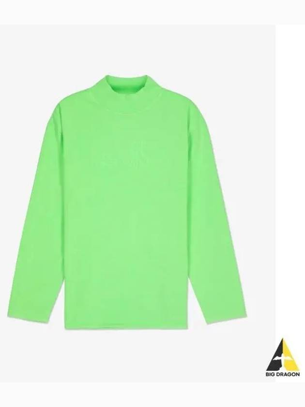 Mock neck long sleeve t shirt green 06T013GREEN - ERL - BALAAN 1