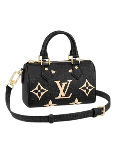 Women's Nano Speedy Monogram Tote Bag Black - LOUIS VUITTON - BALAAN 1