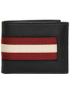 Bydan Logo Leather Bifold Wallet Black - BALLY - BALAAN 2