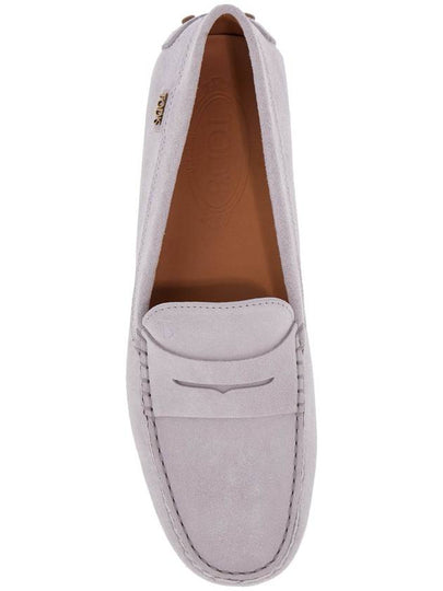 light grey suede leather driving moccasin - TOD'S - BALAAN 2