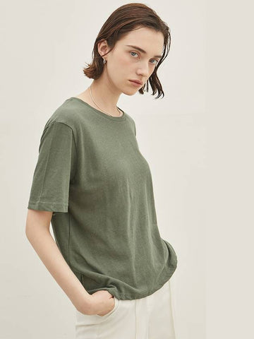 linen cotton t shirt_GREEN - ARIFF - BALAAN 1