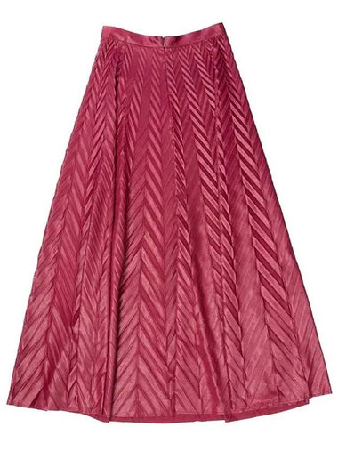 coated maxi skirt burgundy - GOLDEN GOOSE - BALAAN 1