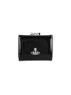 5115002NW L001O N403 Shiny Patent Small Frame Bicycle Wallet - VIVIENNE WESTWOOD - BALAAN 1