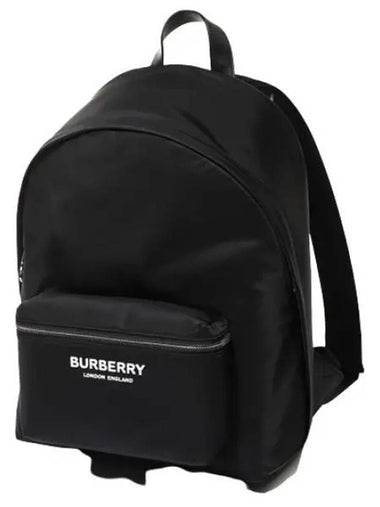 Logo Print Nylon Backpack - BURBERRY - BALAAN 1