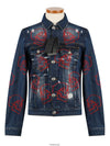 Skull Print Allover Denim Jacket Blue - PHILIPP PLEIN - BALAAN 3