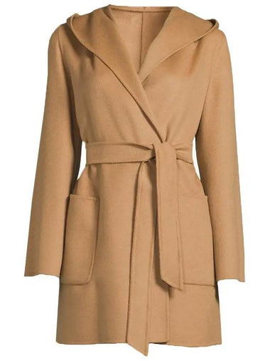 TONDO Reversible Wool Hooded Coat Camel 60860319 024 - MAX MARA - BALAAN 1