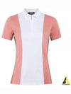 Women's Evelina Golf Polo Shirt Strawberry Ice - J.LINDEBERG - BALAAN 2