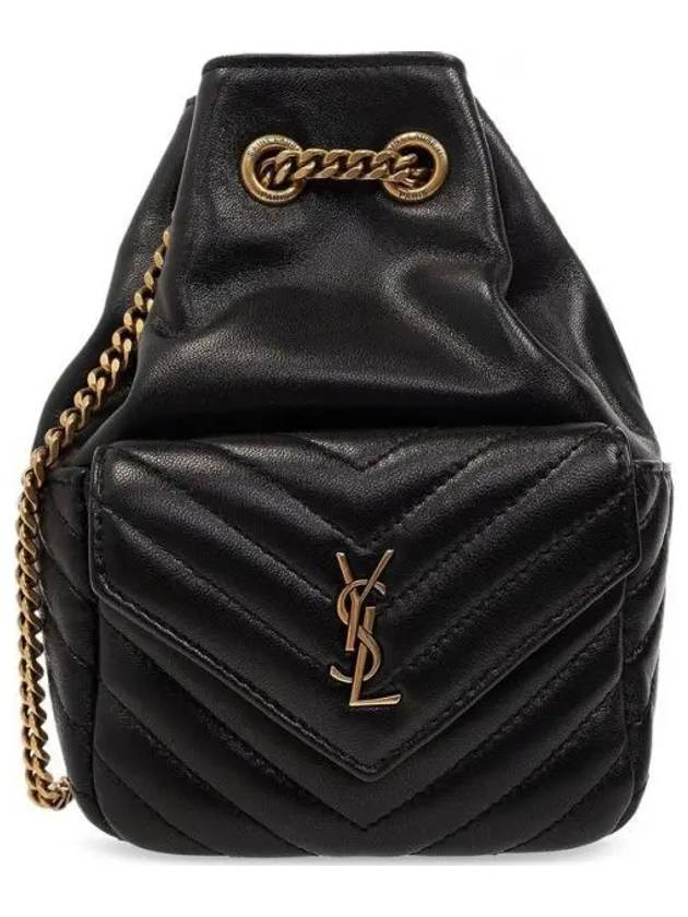 Joe Nano Mini Leather Bucket Bag Black - SAINT LAURENT - BALAAN 2