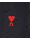 Heart Logo Swim Shorts Black - AMI - BALAAN 4