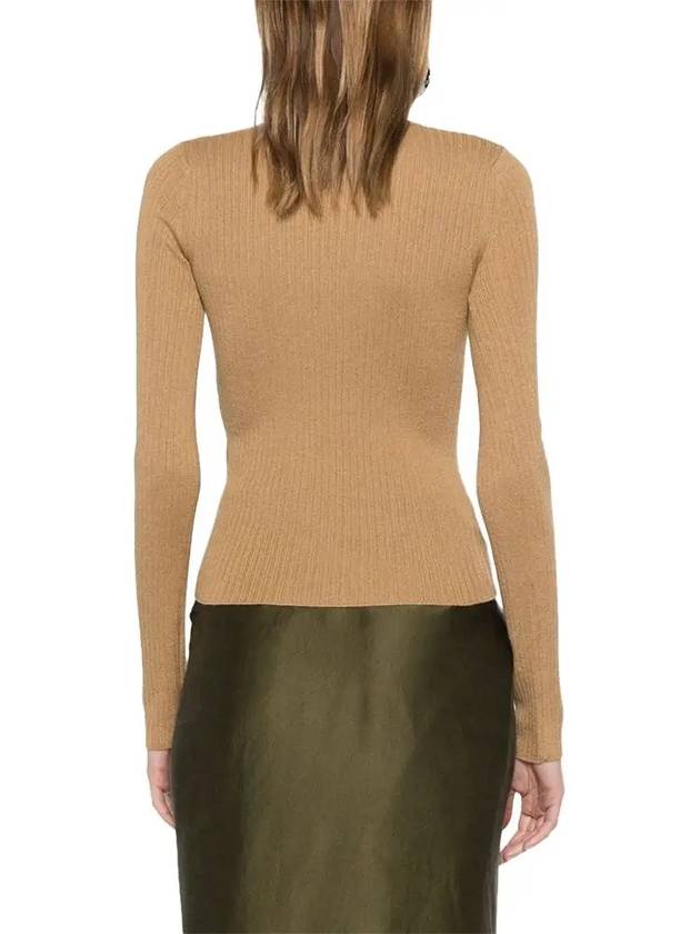 Urlo V-Neck Knit Top Beige - MAX MARA - BALAAN 4