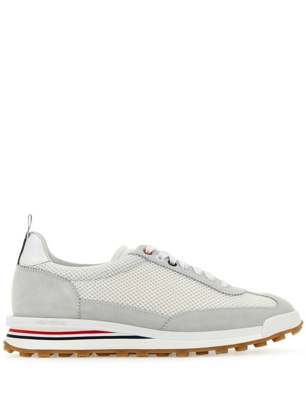 Fine Kid Suede Tech Runner White - THOM BROWNE - BALAAN 3