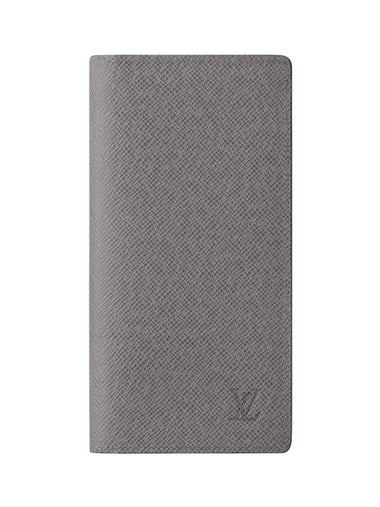 Brazza Taiga long wallet gray blue - LOUIS VUITTON - BALAAN 1