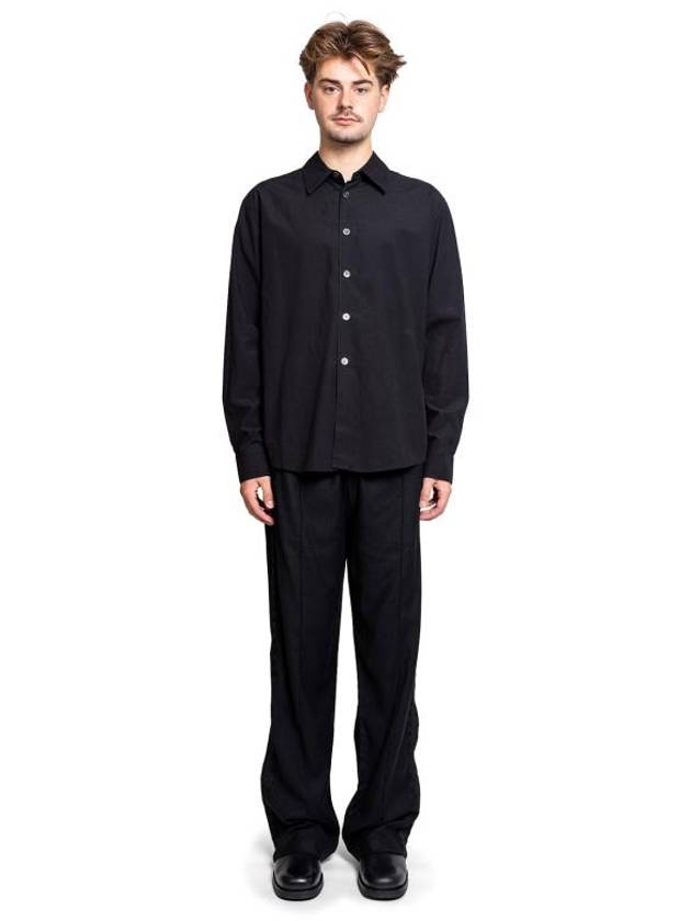 Beyond Liquid Poplin Long Sleeve Shirt Black - OUR LEGACY - BALAAN 5