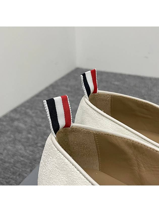 Varsity Suede Penny Loafers Natural - THOM BROWNE - BALAAN 10