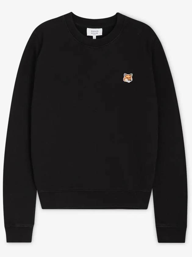 Fox Head Patch Regular Sweatshirt Black - MAISON KITSUNE - BALAAN 3