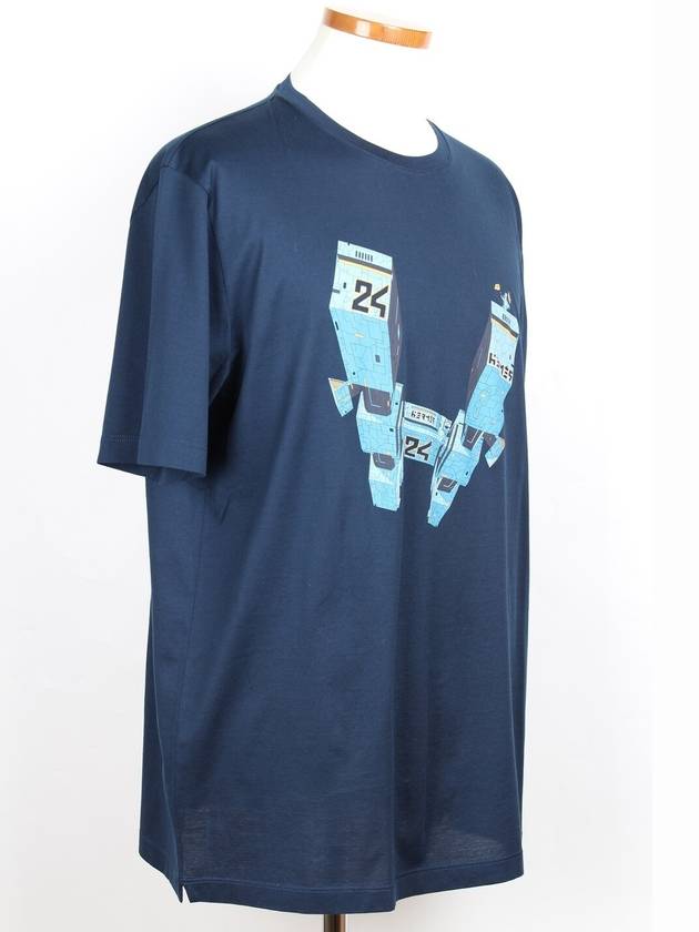 Robot H Logo Short Sleeve T Shirt XL - HERMES - BALAAN 6