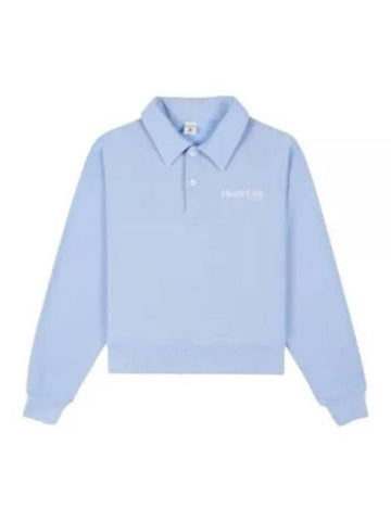 Polo T Shirt POAW2310SK Free Sky Blue White - SPORTY & RICH - BALAAN 1