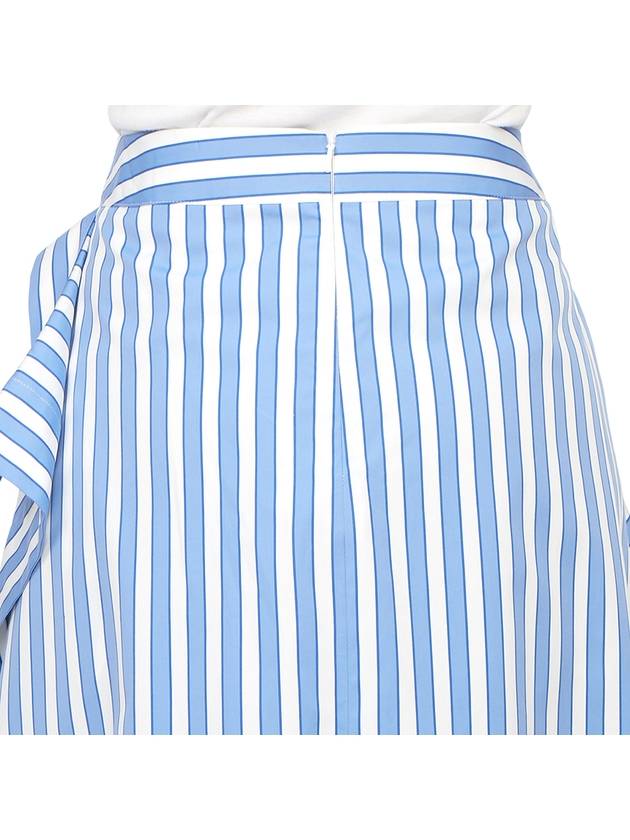 Striped Unbalanced Skirt White Blue - JW ANDERSON - BALAAN 9