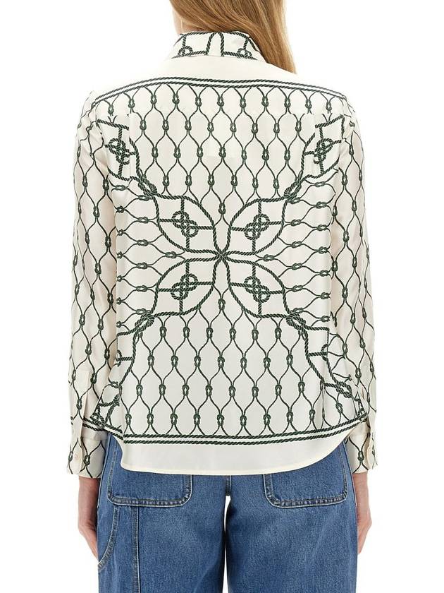 Tory Burch Printed Silk Twill Shirt - TORY BURCH - BALAAN 3