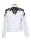 CMBA009 S1606 8014 0100 CREW White Sweatshirt - MARCELO BURLON - BALAAN 3