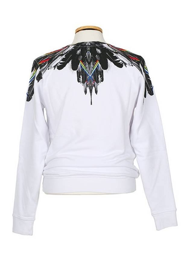 CMBA009 S1606 8014 0100 CREW White Sweatshirt - MARCELO BURLON - BALAAN 3